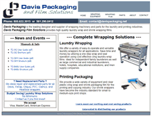 Tablet Screenshot of davispackaging.net